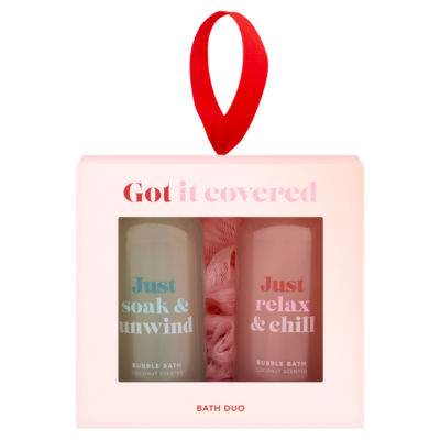Asda Got it Covered bath duo with coconut scents - British product