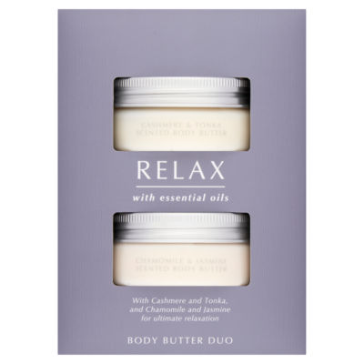 Asda essential oils body butter duo, imported from the UK