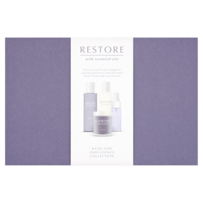 Restore essential oils bath time collection, UK version