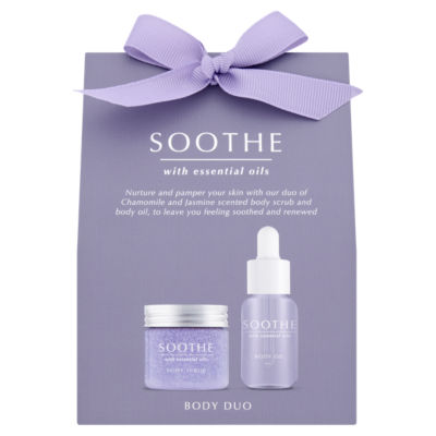 Asda Soothe body scrub and oil duo - British product