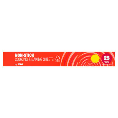 ASDA non-stick baking sheets 25 sheet pack, UK version