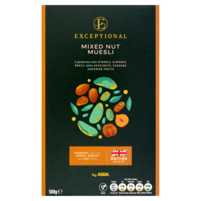 ASDA ASDA Exceptional Mixed Nut Muesli 500g- Buy online at McGrocer