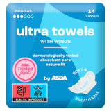 ASDA ultra towels regular 14 pack - British product