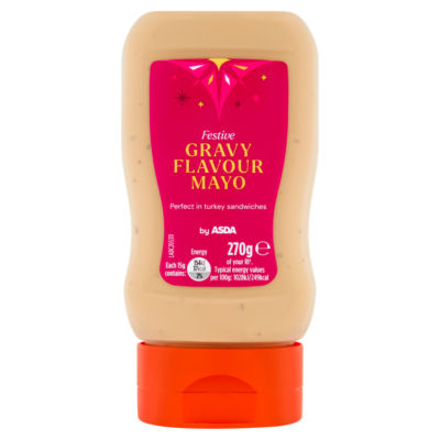 ASDA Festive Gravy Flavour Mayo 270g (British brand)