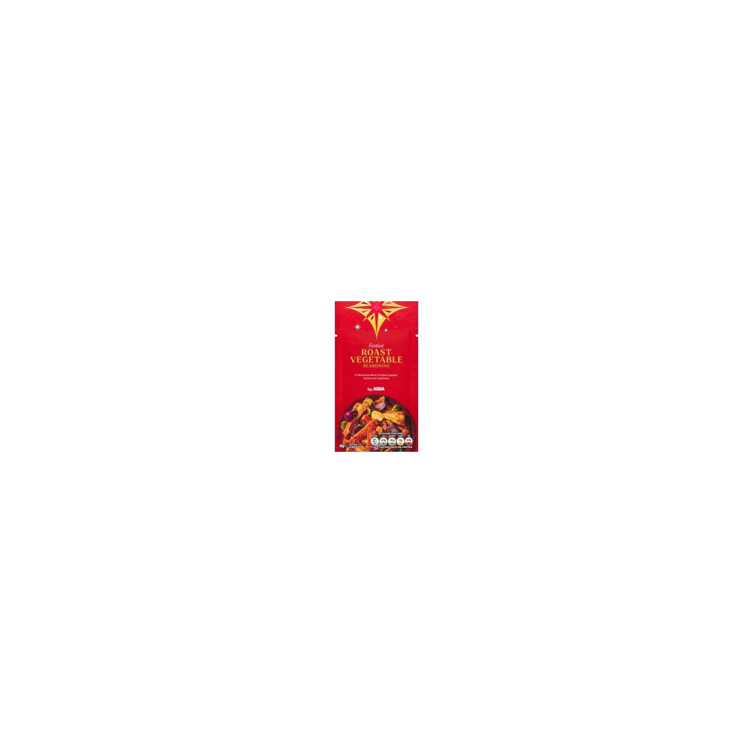 ASDA festive roast vegetable seasoning 40g, imported from the UK