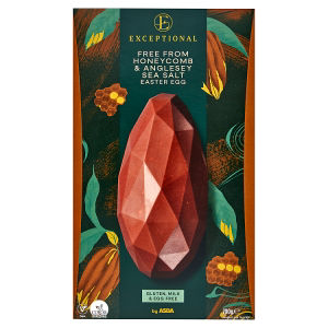 Asda Free From honeycomb sea salt Easter egg 200g, imported from the UK