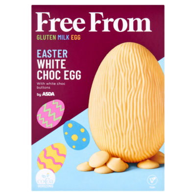 ASDA Free From white chocolate Easter egg 110g, UK version