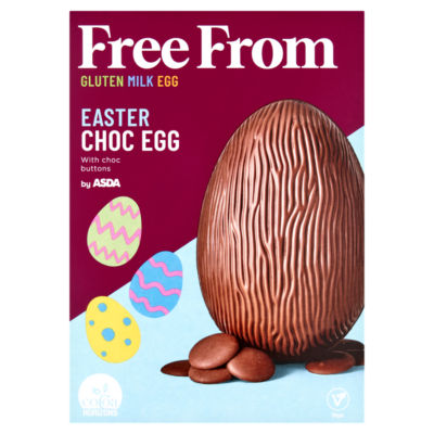 ASDA Free From Easter Choc Egg with buttons 110g, UK version