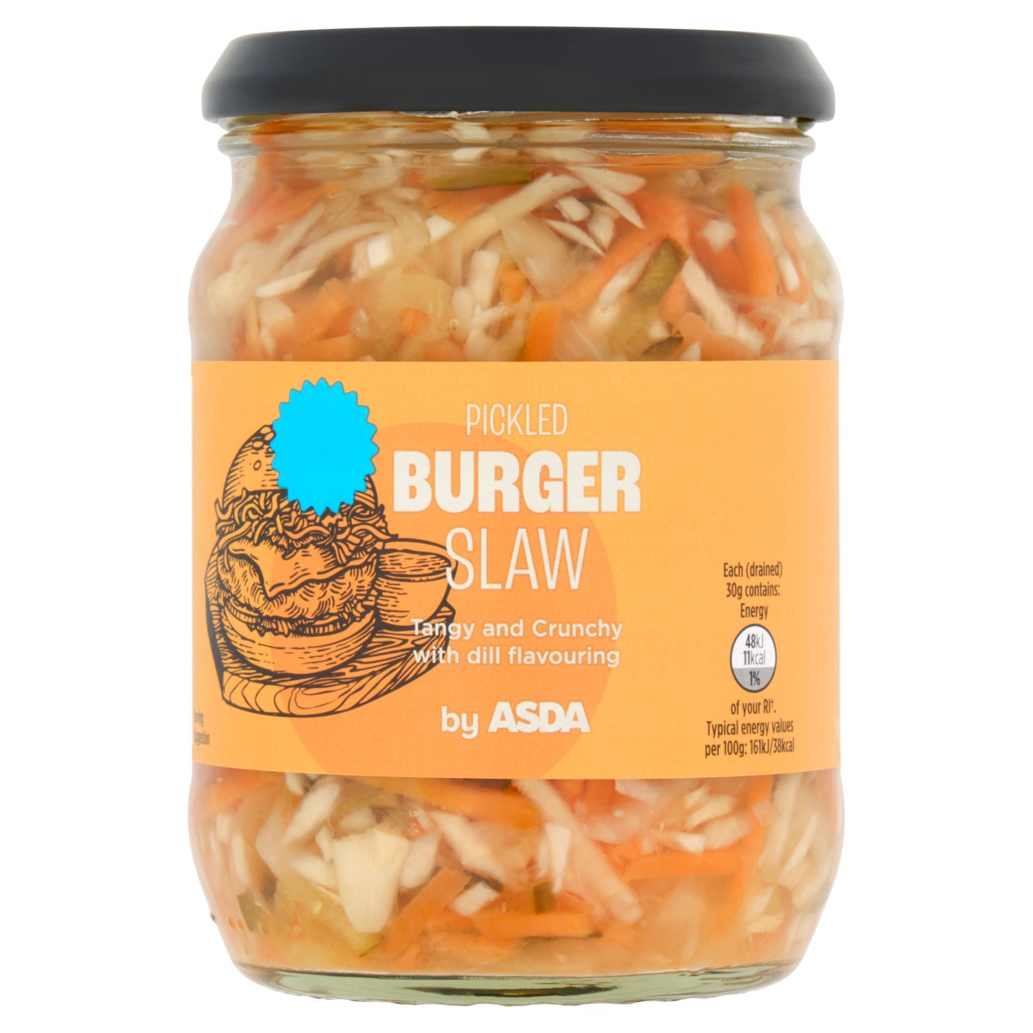 ASDA Pickled Burger Slaw 340g, UK version