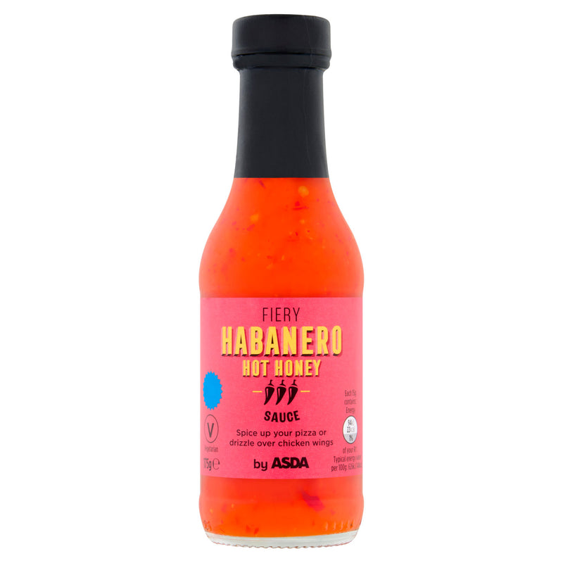 ASDA fiery habanero hot honey sauce 175g (British brand)