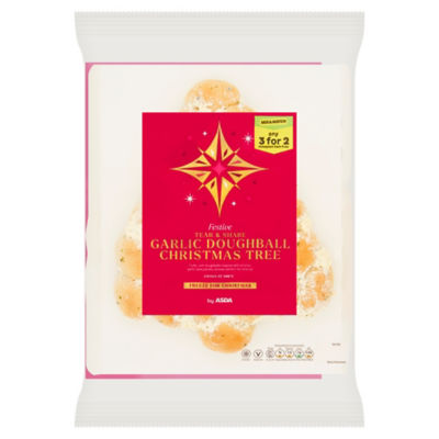 ASDA Garlic Doughball Christmas Tree 335g, UK version
