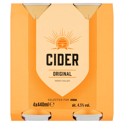 ASDA ASDA Original Cider 4 x 440ml- Buy online at McGrocer
