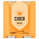 ASDA Cider Original dry cider 4x440ml (British brand)