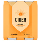 ASDA Cider Original dry cider 4x440ml (British brand)