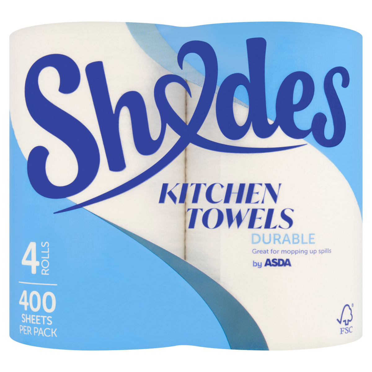 ASDA Shades kitchen towels 4 rolls (British brand)