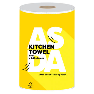 ASDA Just Essentials by ASDA 1 Kitchen Towel Roll- Buy online at McGrocer