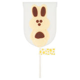 Asda bunny shaped white chocolate lollipop 30g, UK version