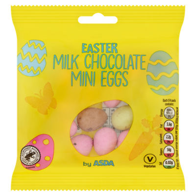 ASDA Easter milk chocolate mini eggs 80g - British product