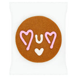 Asda gingerbread biscuit with pink and white icing, UK version