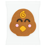 Charlie Chick gingerbread biscuit with icing (British brand)