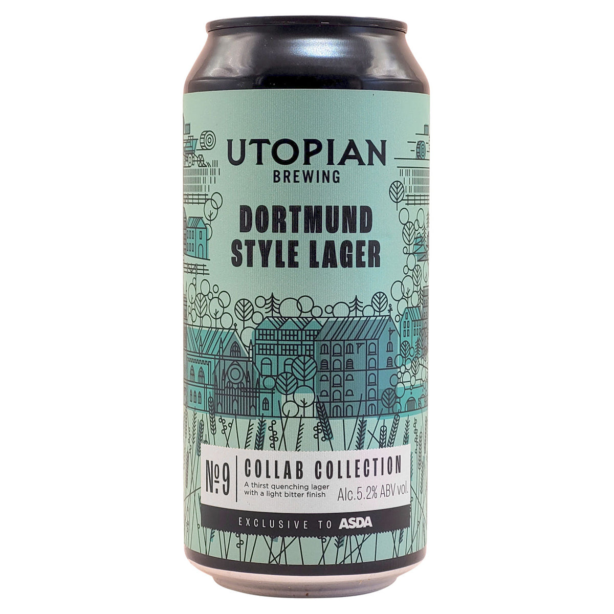 ASDA No 9 Utopian Brewing Dortmund Style Lager 440ml, UK version