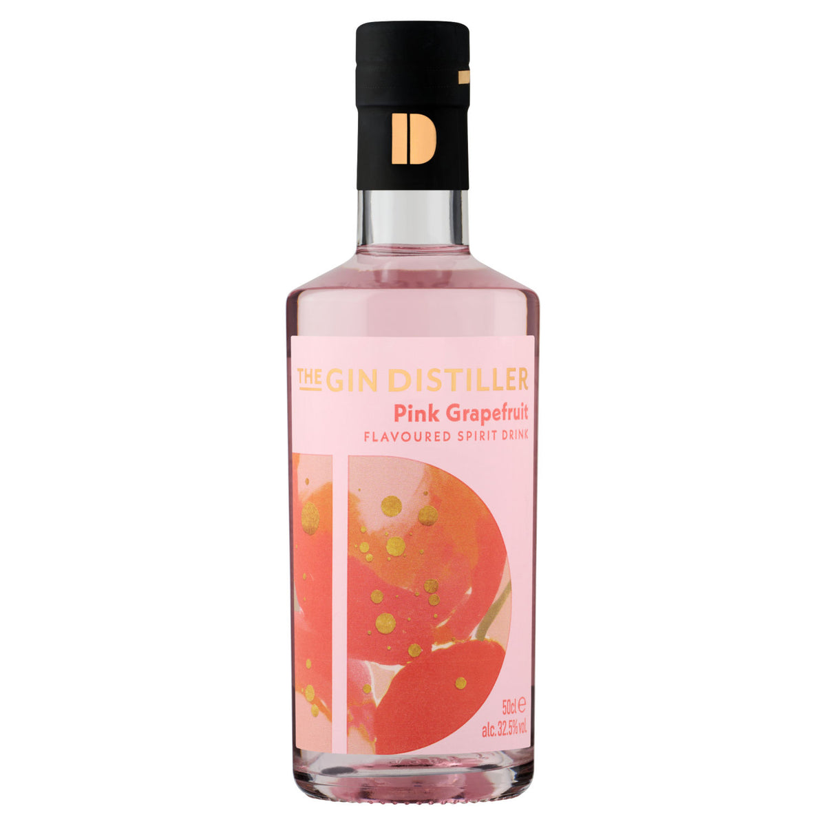 The Gin Distiller pink grapefruit spirit drink 50cl, UK version