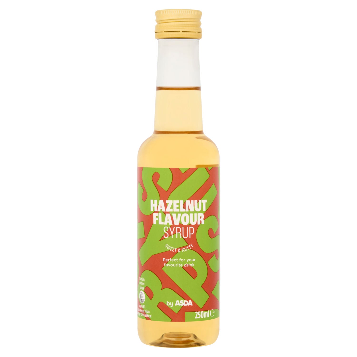 ASDA hazelnut flavour syrup 250ml - British product