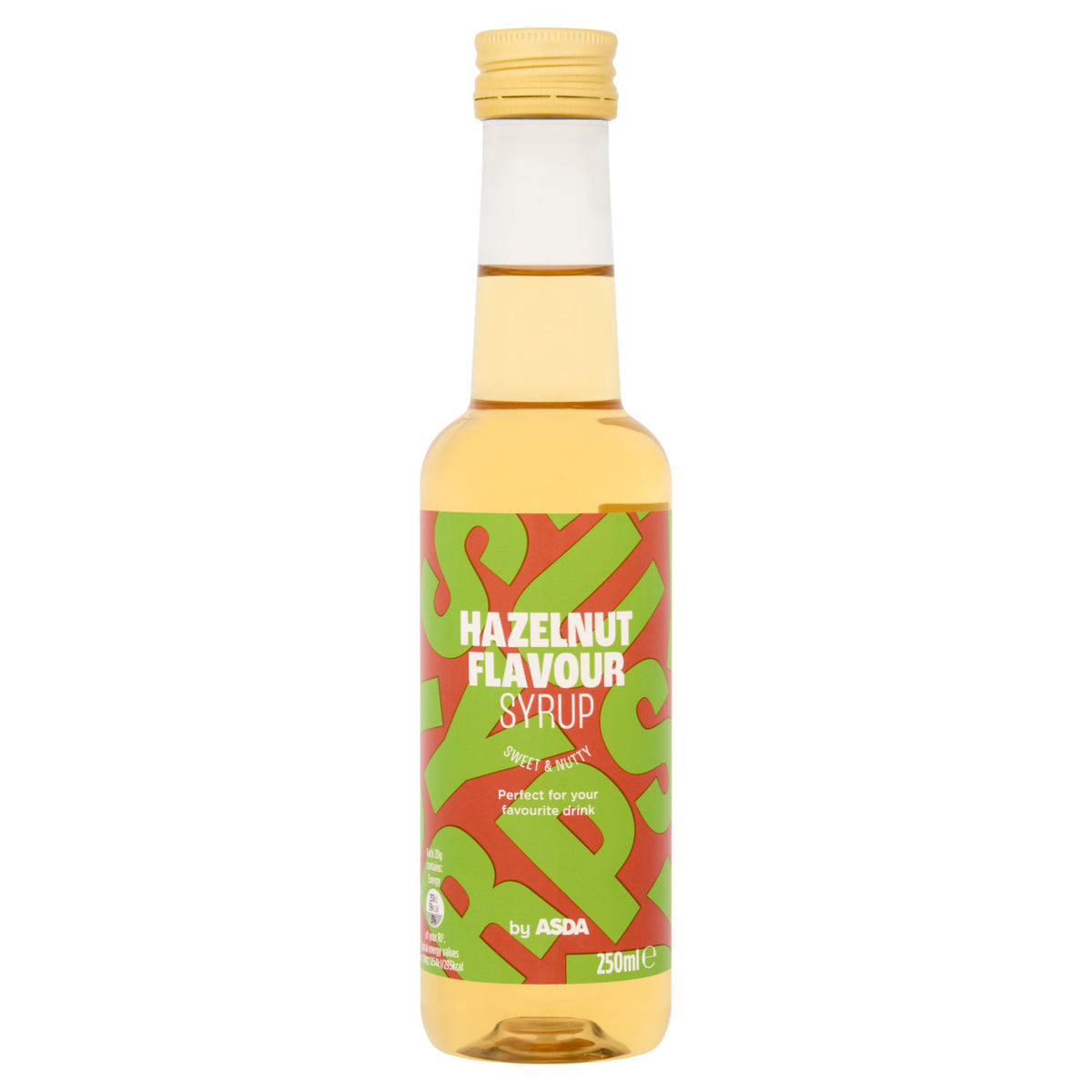 ASDA hazelnut flavour syrup 250ml - British product