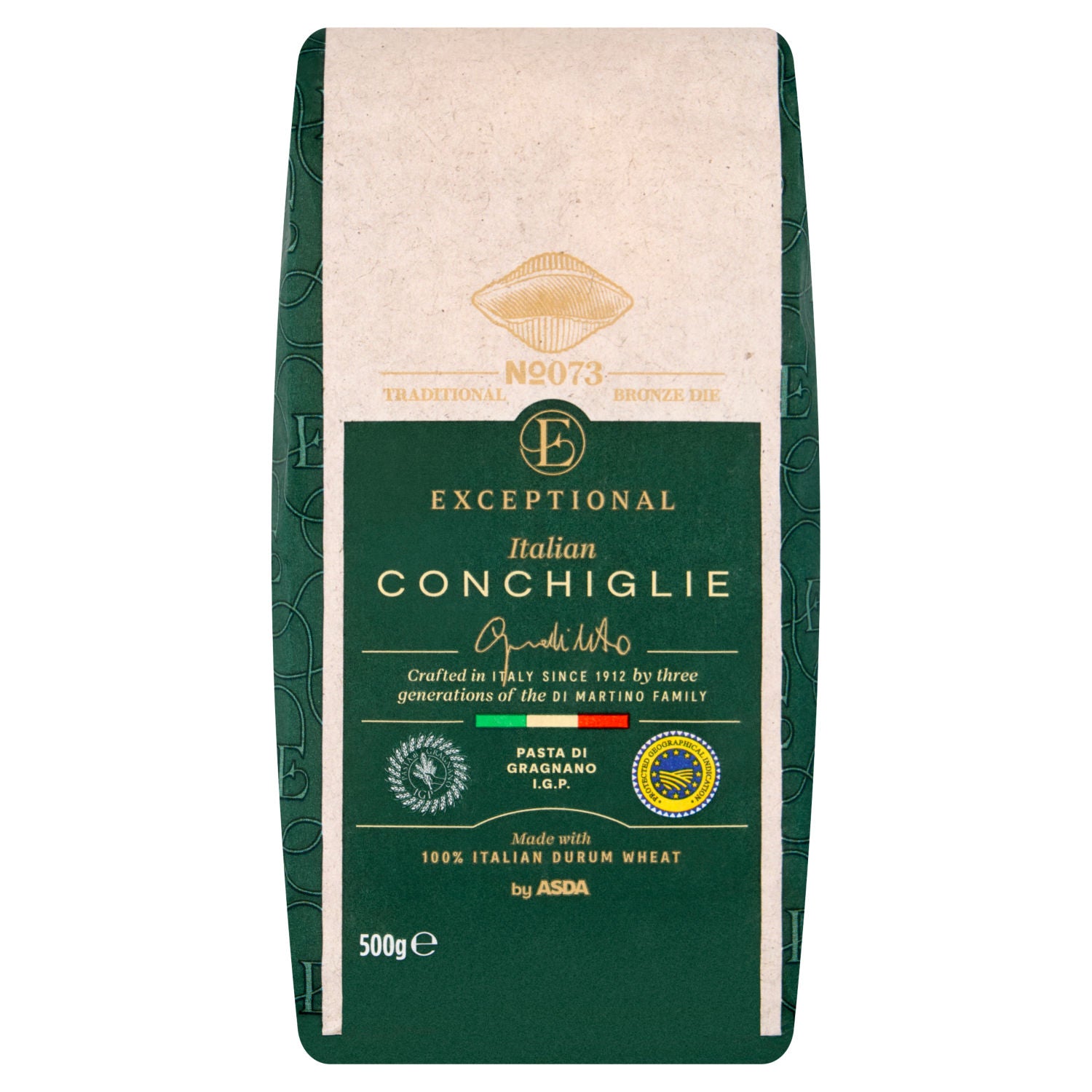 ASDA Exceptional Italian Conchiglie pasta 500g - British product