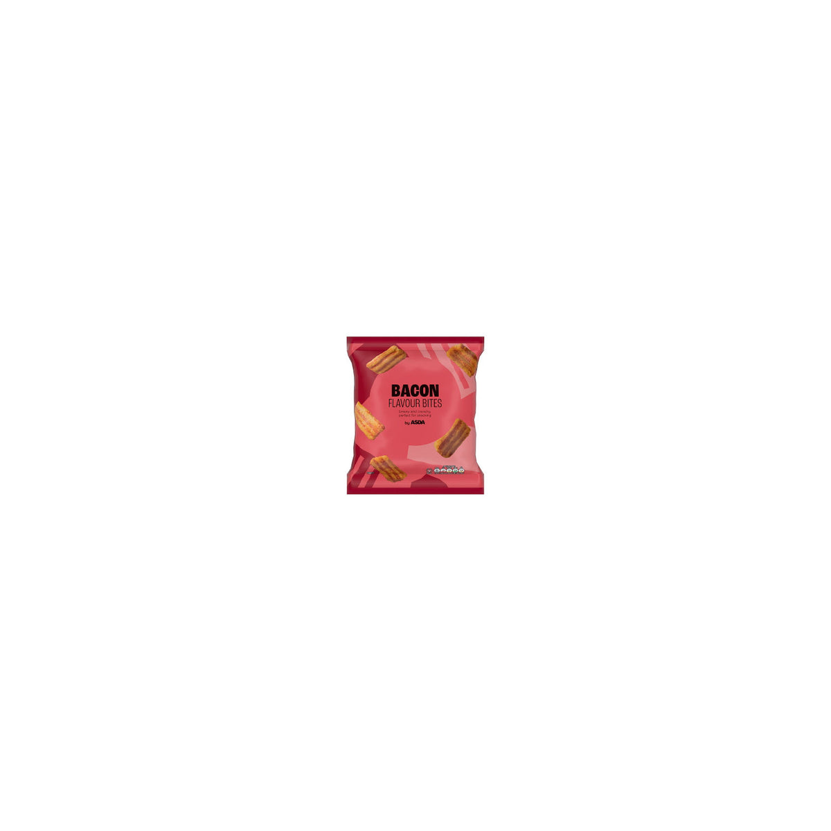 ASDA bacon flavour bites 150g, imported from the UK