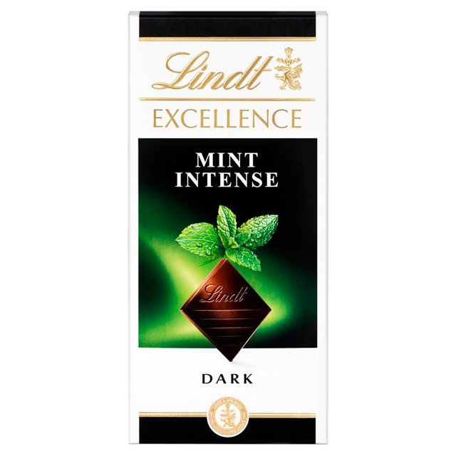 Lindt Excellence Intense Dark Mint Chocolate Bar   100g