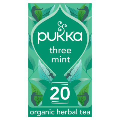 Pukka Organic Three Mint 20 Herbal Tea Sachets