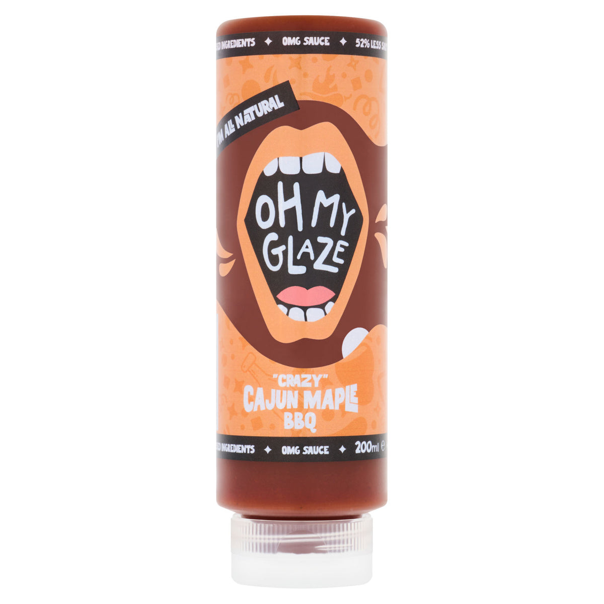 Oh My Glaze Cajun Maple BBQ sauce 200ml, UK version