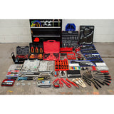 Hilka 1730 piece mechanics tool kit with 15-drawer chest, UK version