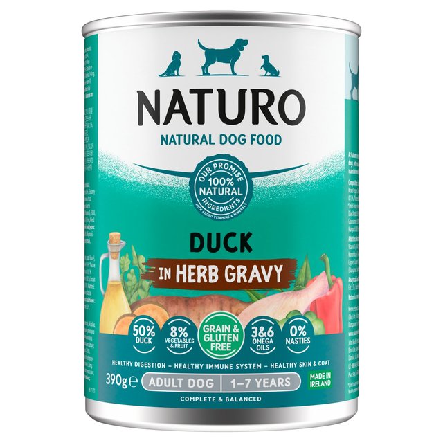 Naturo Grain & Gluten Free Duck in Herb Gravy   390g GOODS M&S   