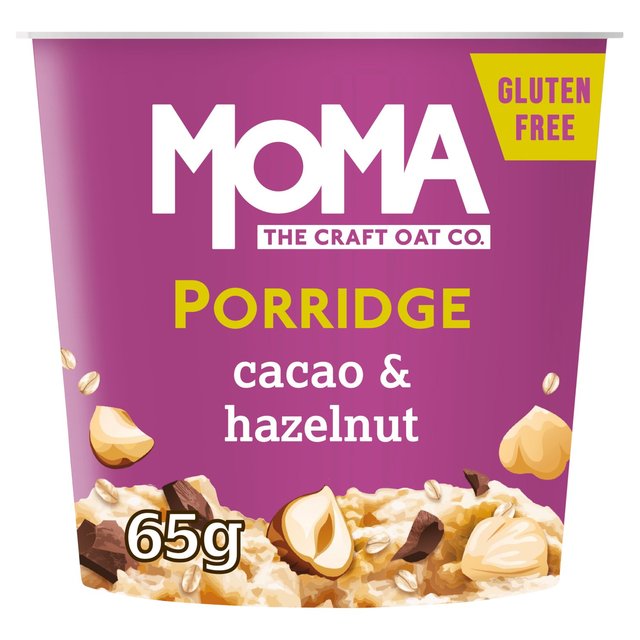 MOMA Cacao & Hazelnut Jumbo Oat Porridge Pot Gluten Free   65g GOODS M&S   