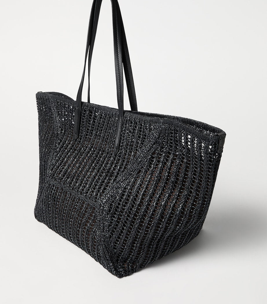 Brunello Cucinelli techno raffia knit BC Duo tote bag, UK version