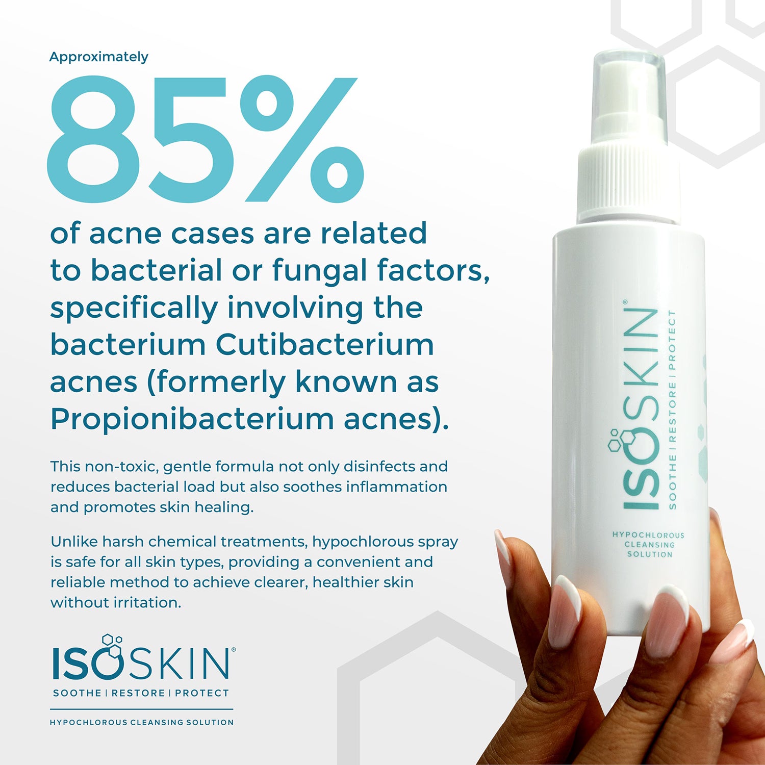 Isoskin hypochlorous cleansing solution spray, UK version