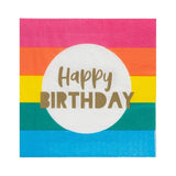 Talking Tables Rainbow Happy Birthday Napkins   20 per pack GOODS M&S   