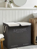 Sage Green Country Laundry Sorter Basket