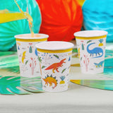 Dinosaur Recyclable Paper Party Cups   8 per pack GOODS M&S   