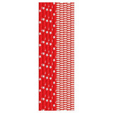 Red & White Recyclable Paper Straws   25 per pack GOODS M&S   