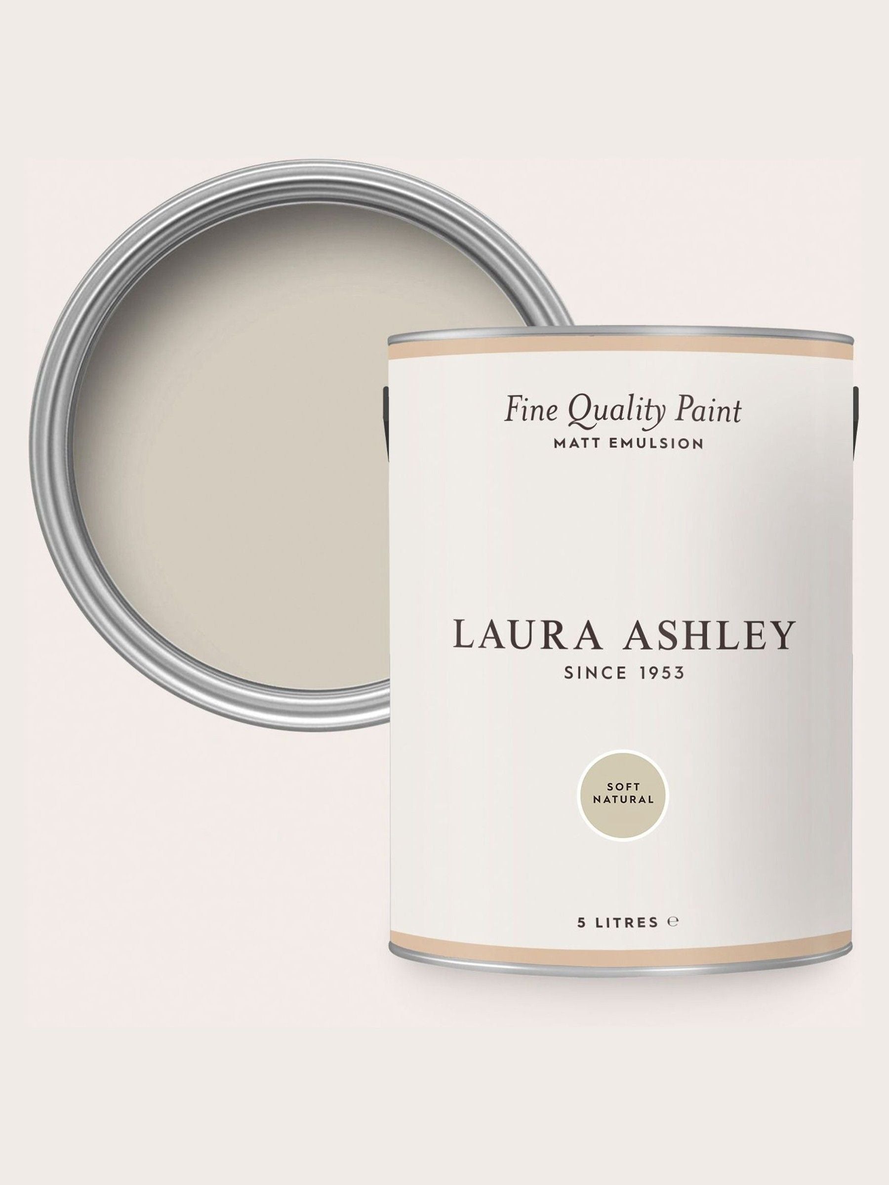 Laura Ashley Dove Grey White Matt Emulsion Paint 2.5L