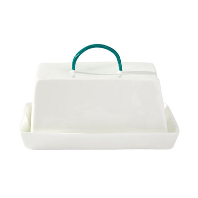 fortnum Feldspar Teal Butter Dish- Buy online at McGrocer