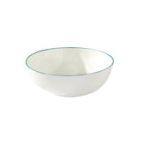 Feldspar teal cereal bowl in fine bone china 16cm (British brand)