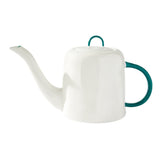 Feldspar teal fine bone china teapot 1 litre - British product