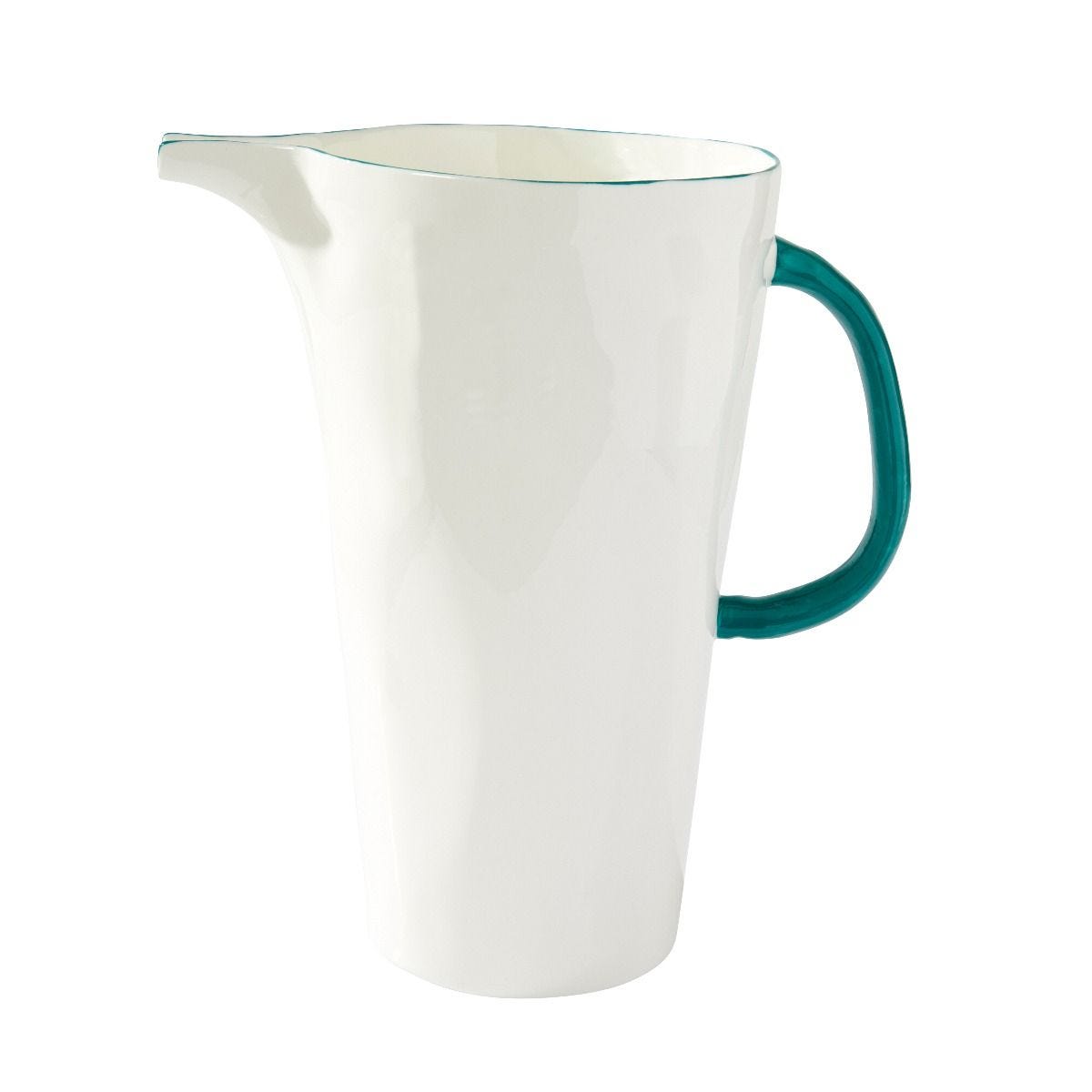 Feldspar teal water jug 2L, imported from the UK