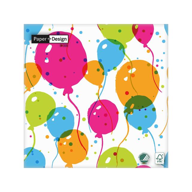 Balloons Paper Napkins   20 per pack