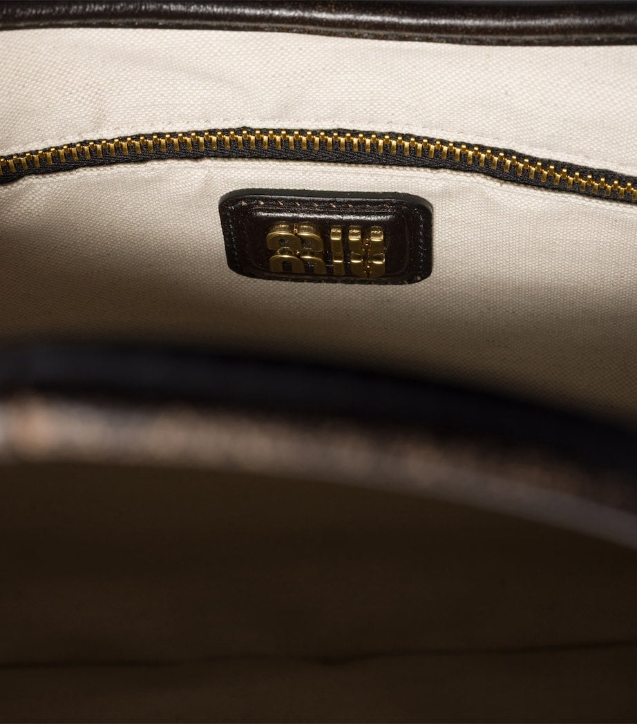 Miu Miu Leather Ivy tote bag (British brand)