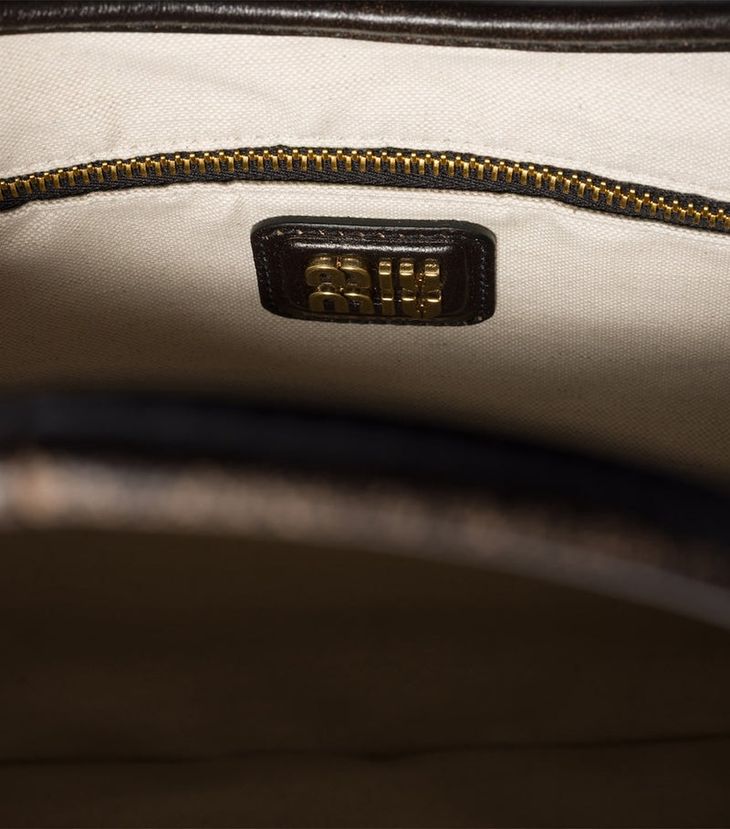 Miu Miu Leather Ivy tote bag (British brand)
